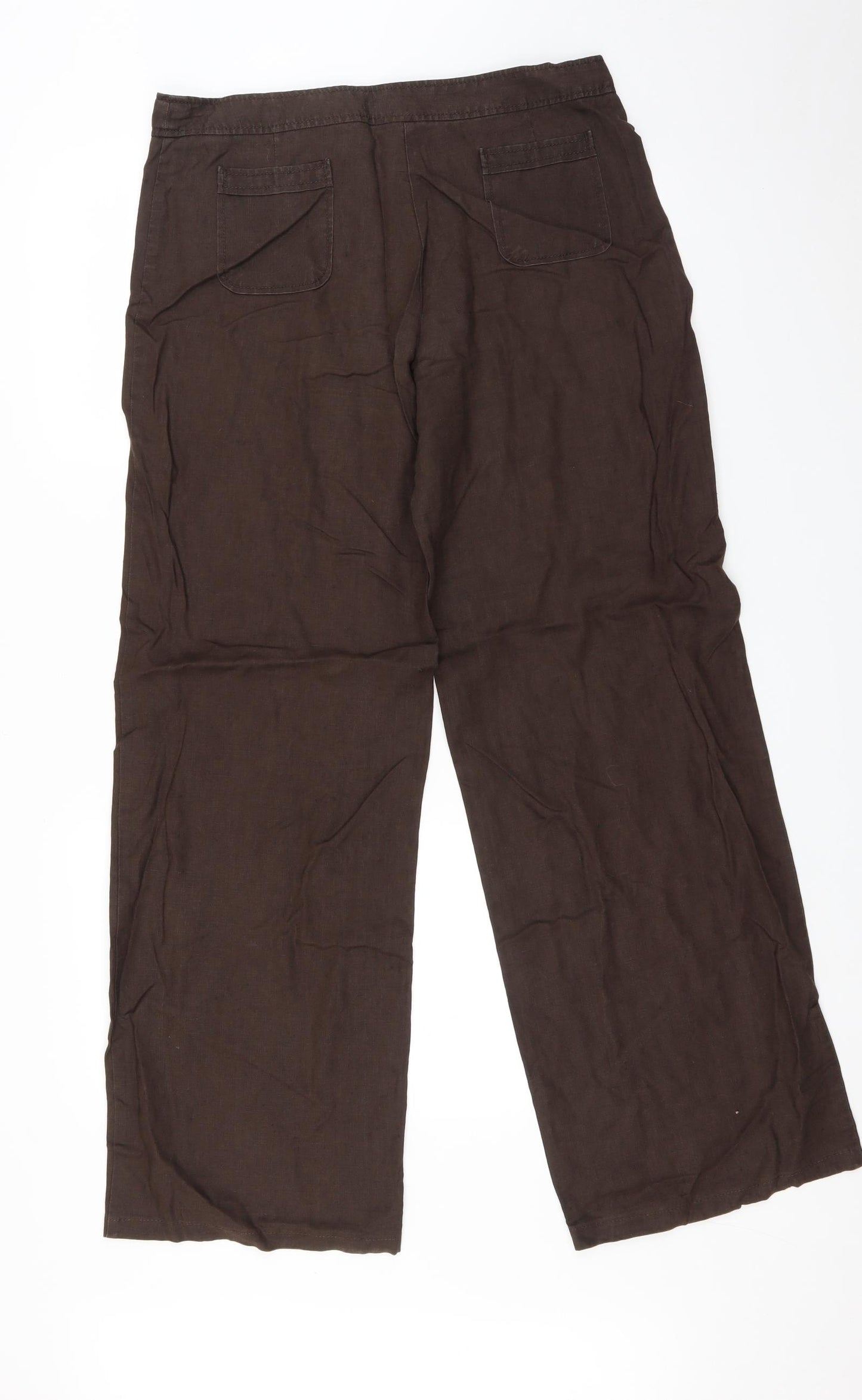 Marks and Spencer Womens Brown   Trousers  Size 12 L32 in