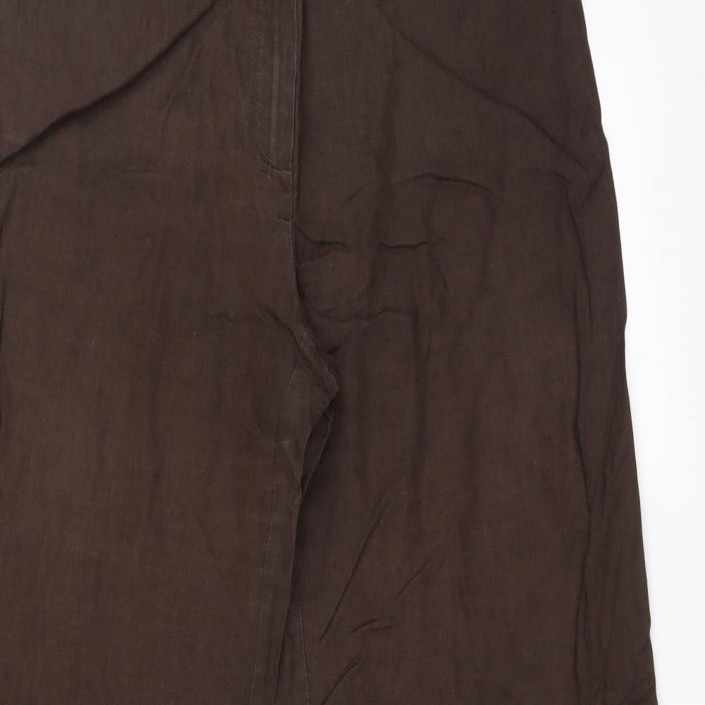 Marks and Spencer Womens Brown   Trousers  Size 12 L32 in