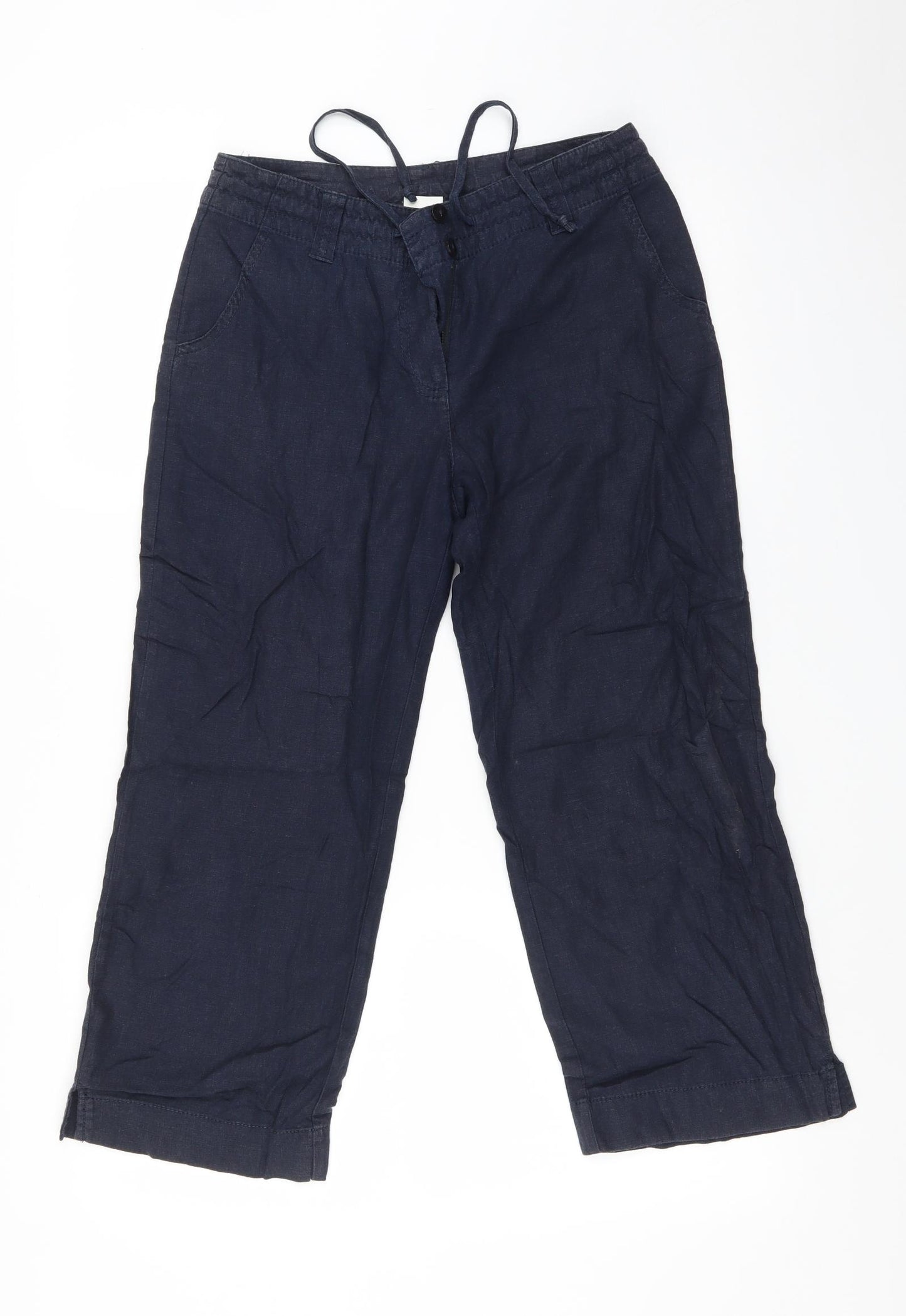 NEXT Womens Blue   Trousers  Size 8 L23 in