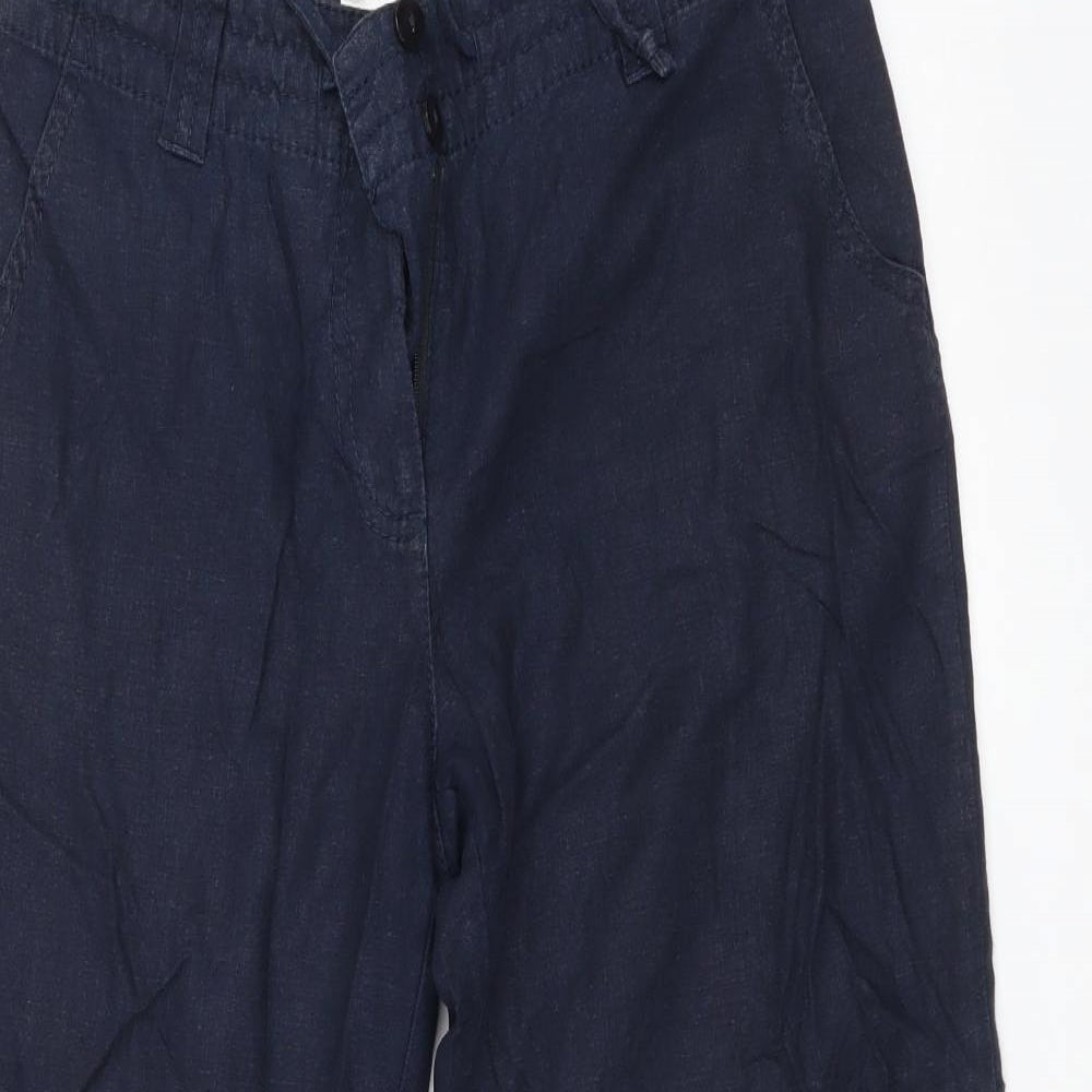NEXT Womens Blue   Trousers  Size 8 L23 in