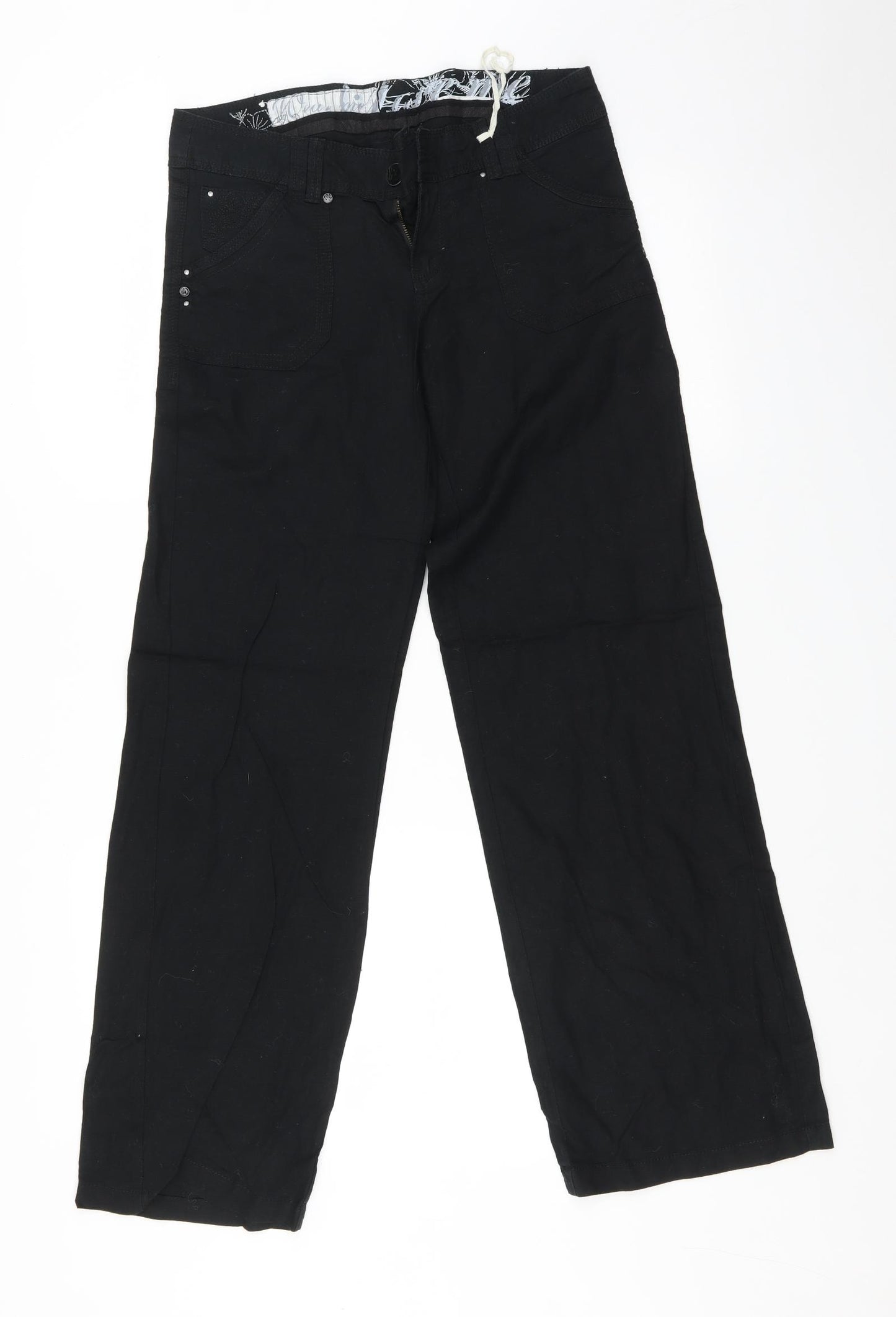 New Look Womens Black   Trousers  Size 8 L30 in