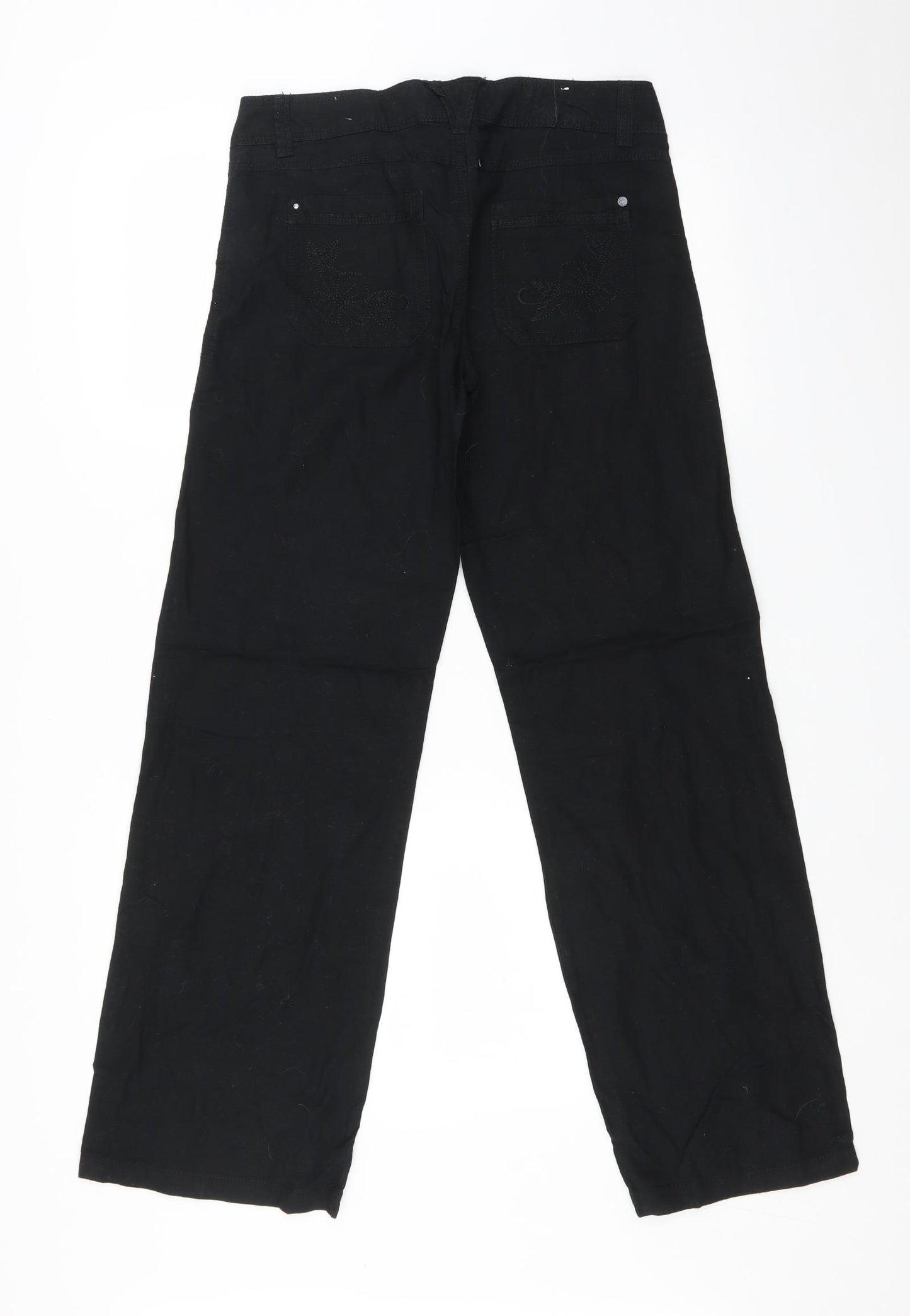 New Look Womens Black   Trousers  Size 8 L30 in