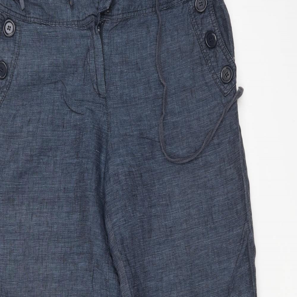 Monsoon Womens Blue   Trousers  Size 14 L27 in