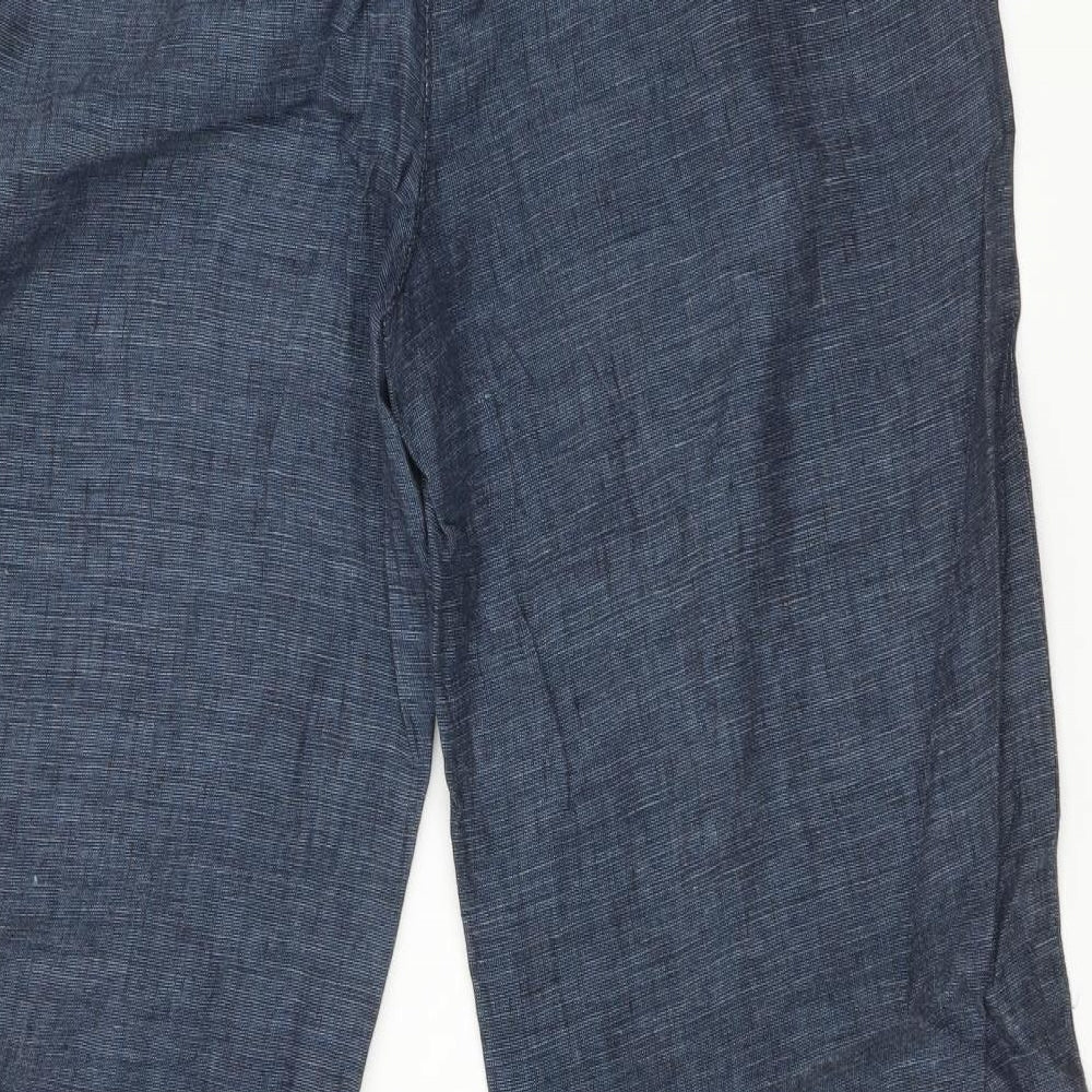 Monsoon Womens Blue   Trousers  Size 14 L27 in