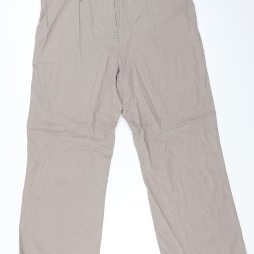 Mia Moda Womens Beige   Trousers  Size 18 L30 in