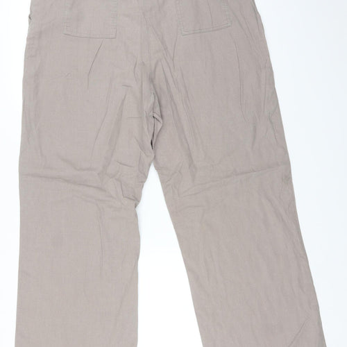 Mia Moda Womens Beige   Trousers  Size 18 L30 in