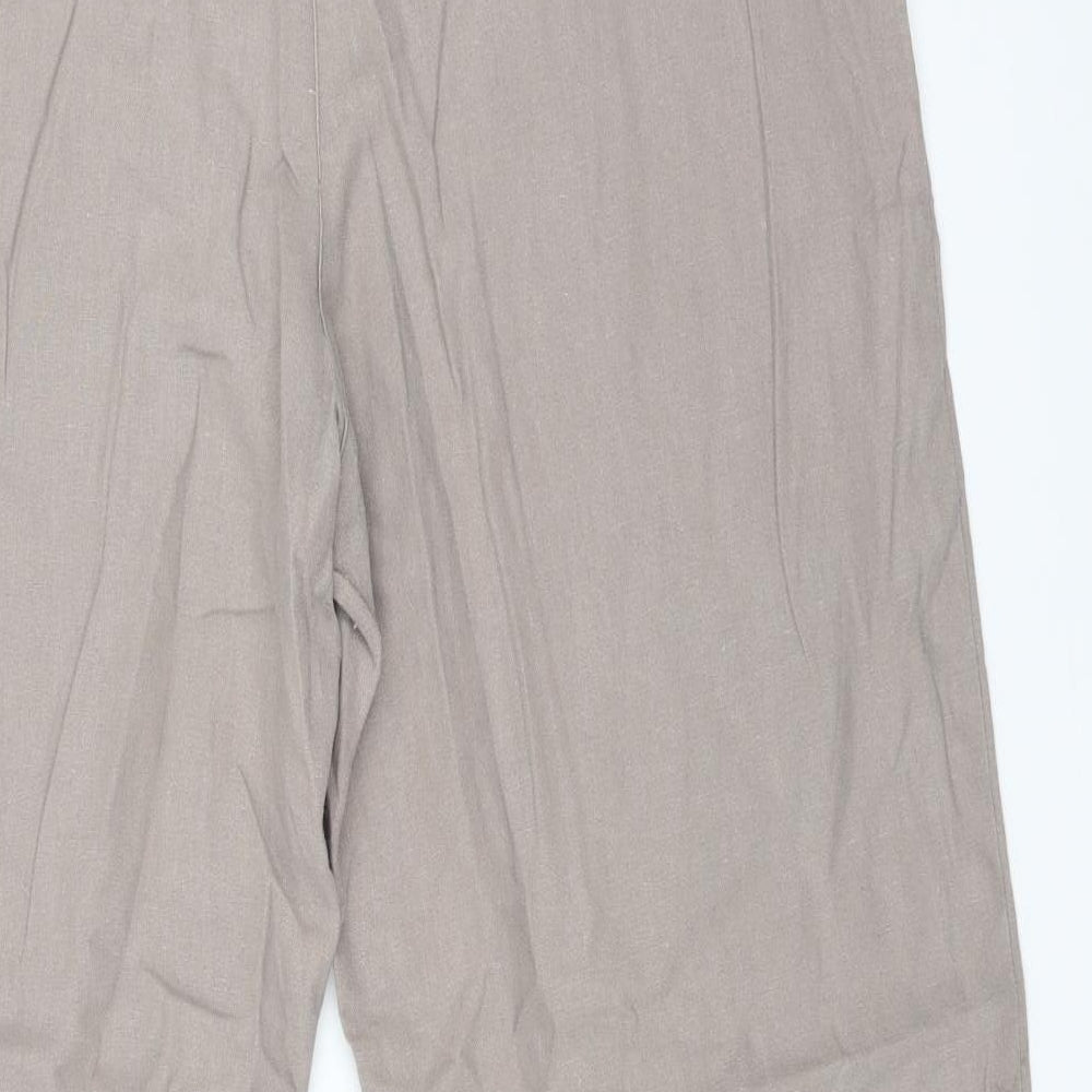 Mia Moda Womens Beige   Trousers  Size 18 L30 in