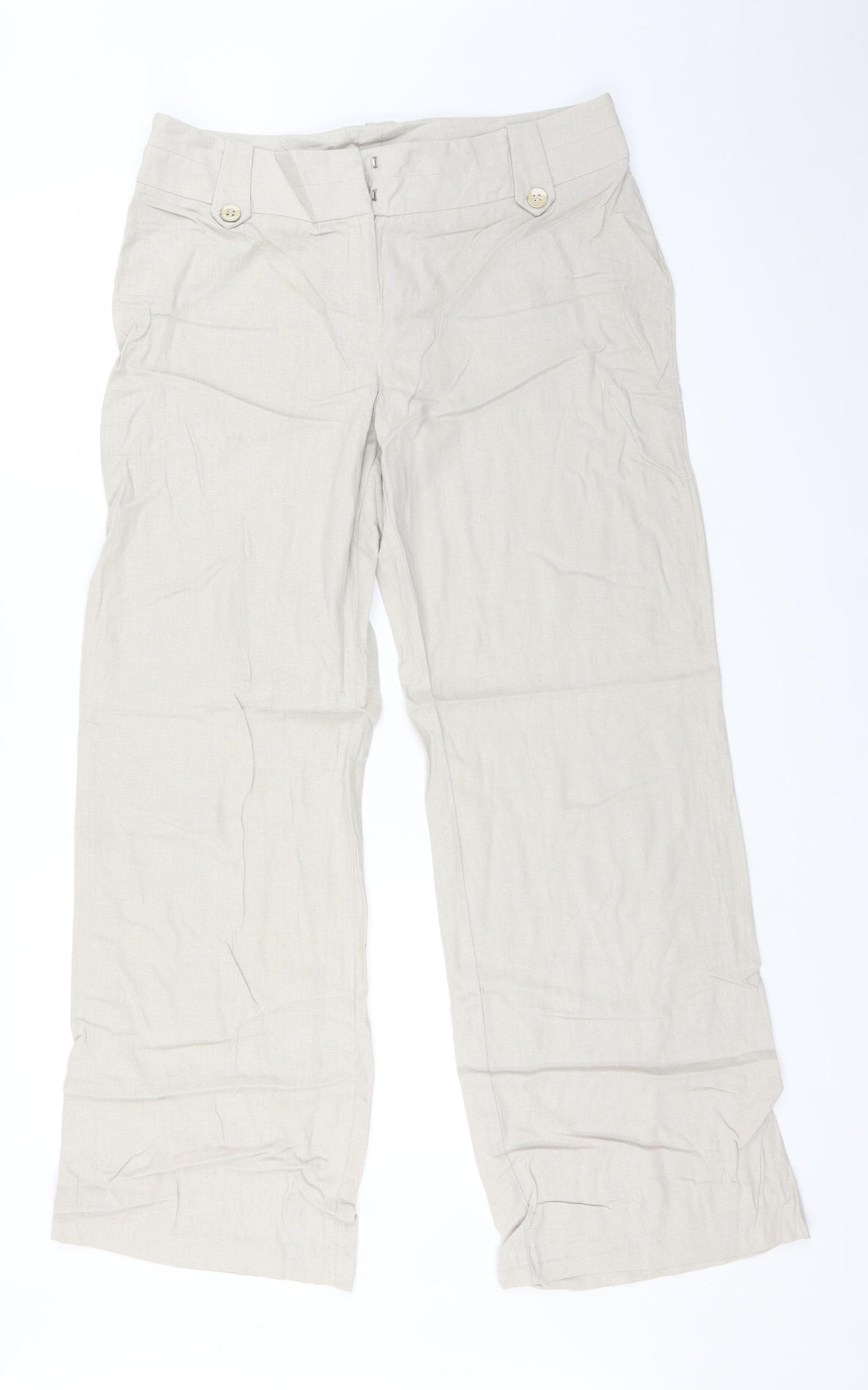 George Womens Beige   Trousers  Size 14 L30 in