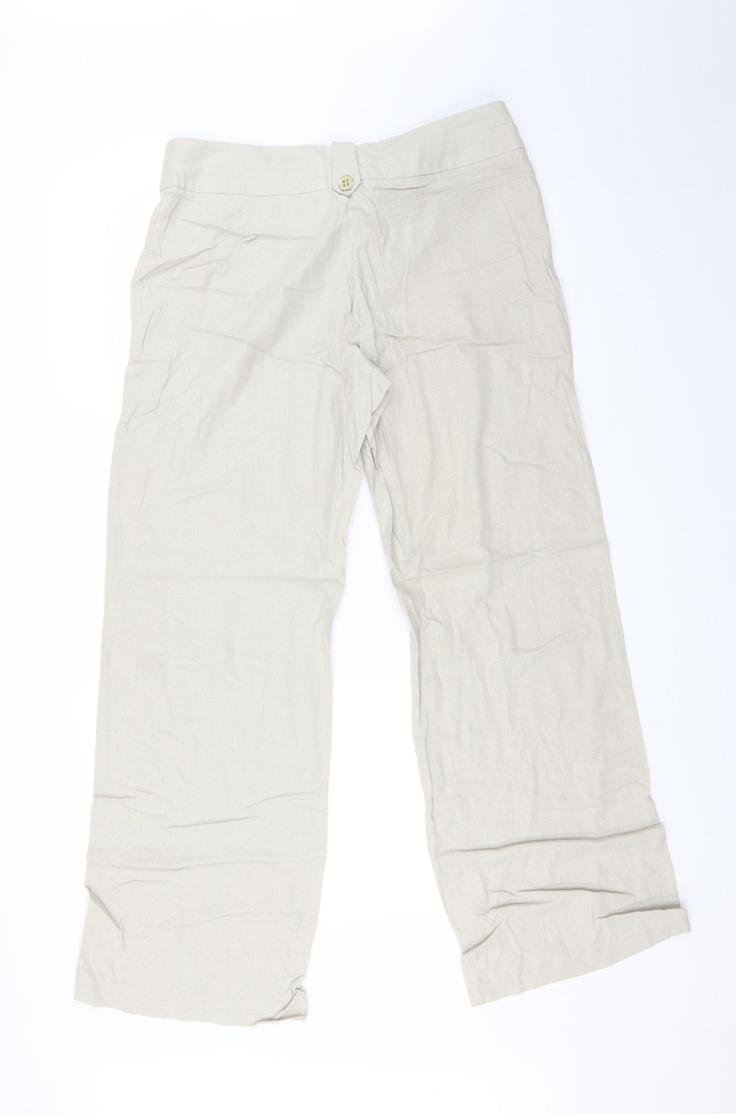 George Womens Beige   Trousers  Size 14 L30 in