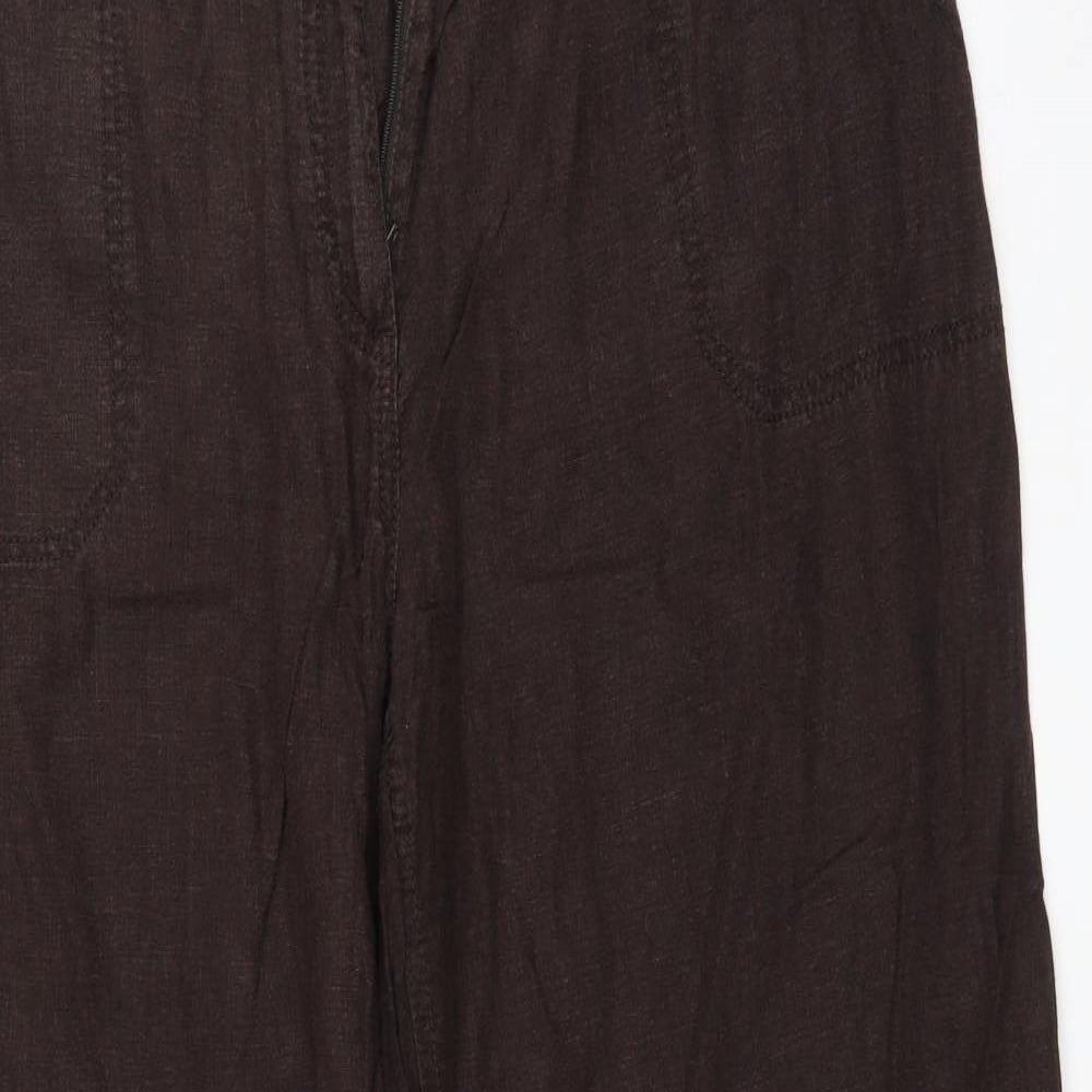NEXT Womens Brown   Trousers  Size 8 L26 in
