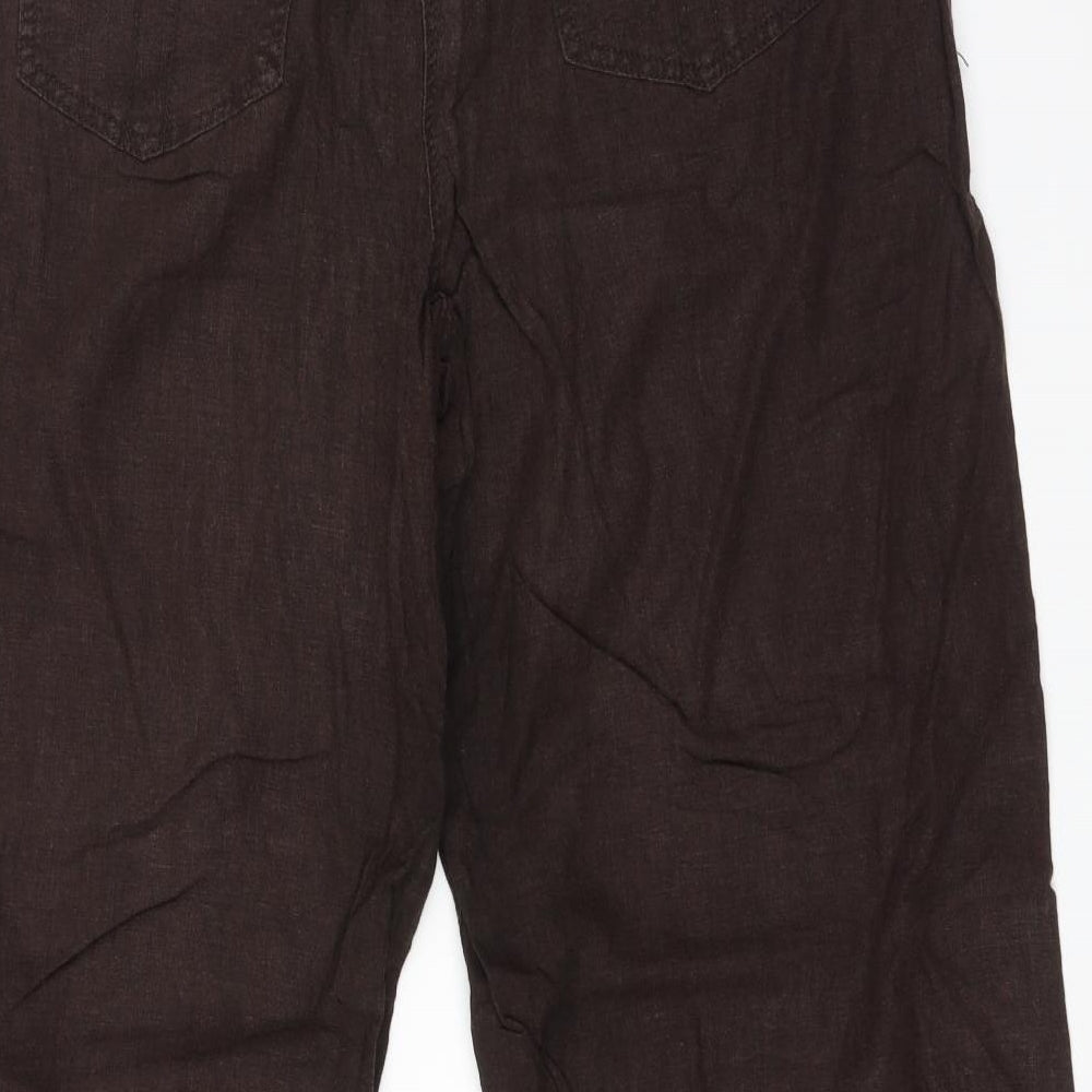 NEXT Womens Brown   Trousers  Size 8 L26 in