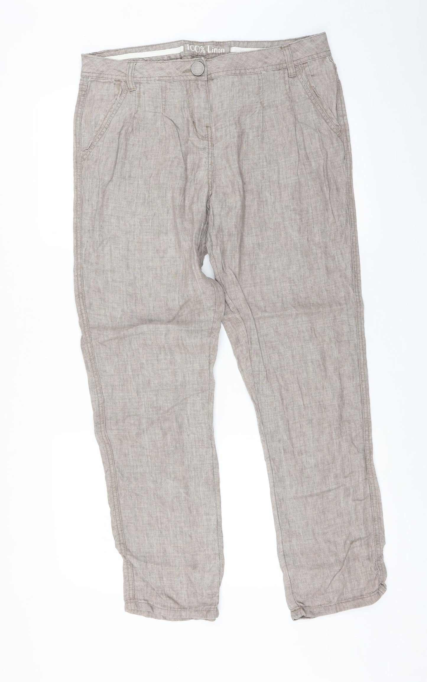 George Womens Beige   Trousers  Size 12 L30 in