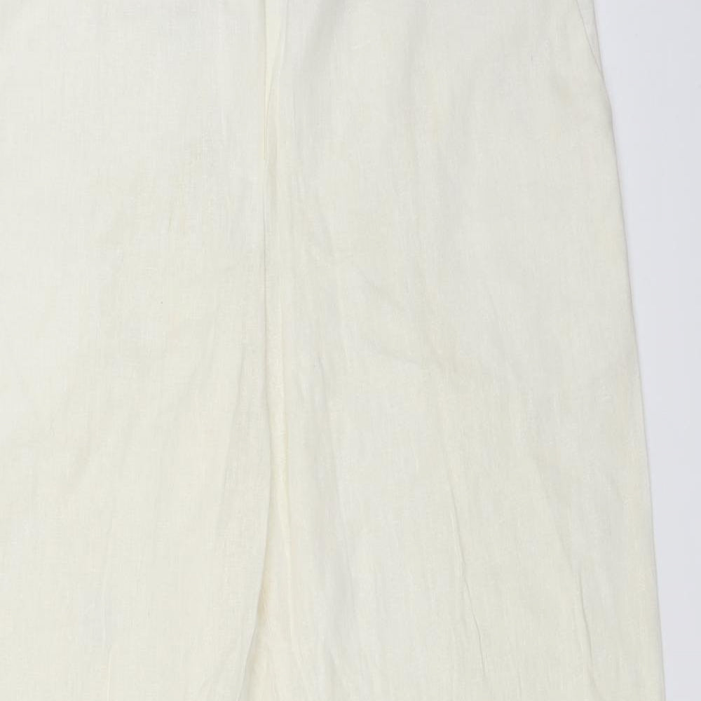 BHS Womens White   Trousers  Size 14 L31 in
