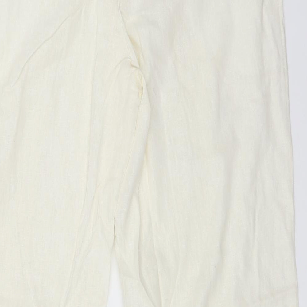 BHS Womens White   Trousers  Size 14 L31 in