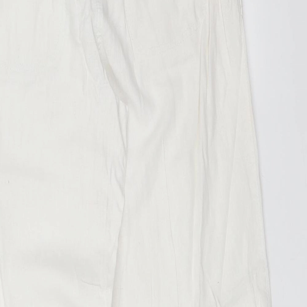 Kaleidoscope Womens White   Trousers  Size 14 L29 in