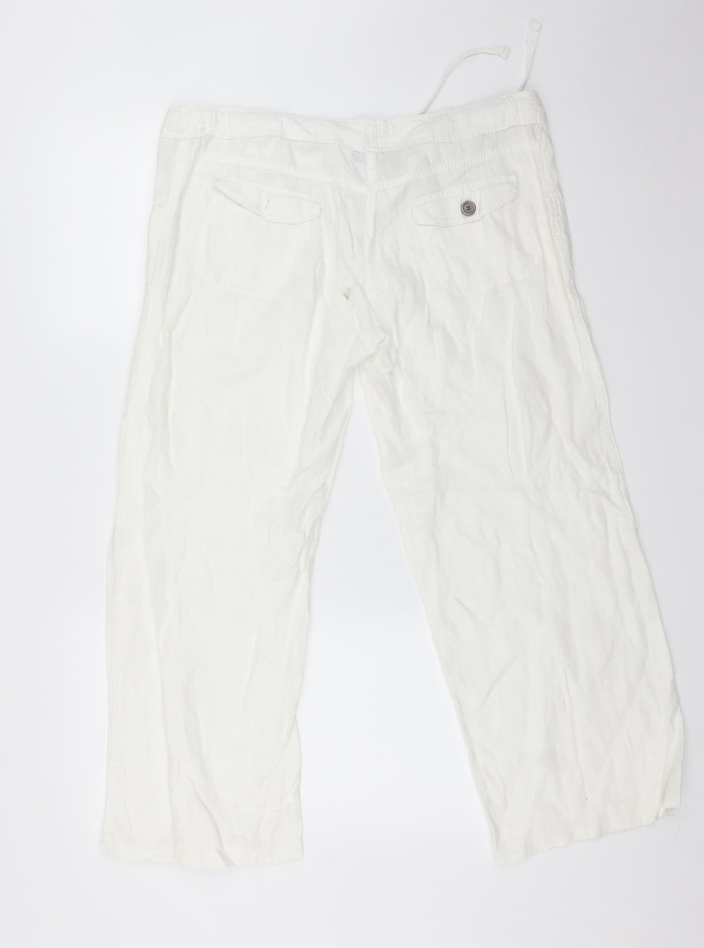Atmosphere Womens White   Trousers  Size 12 L26 in
