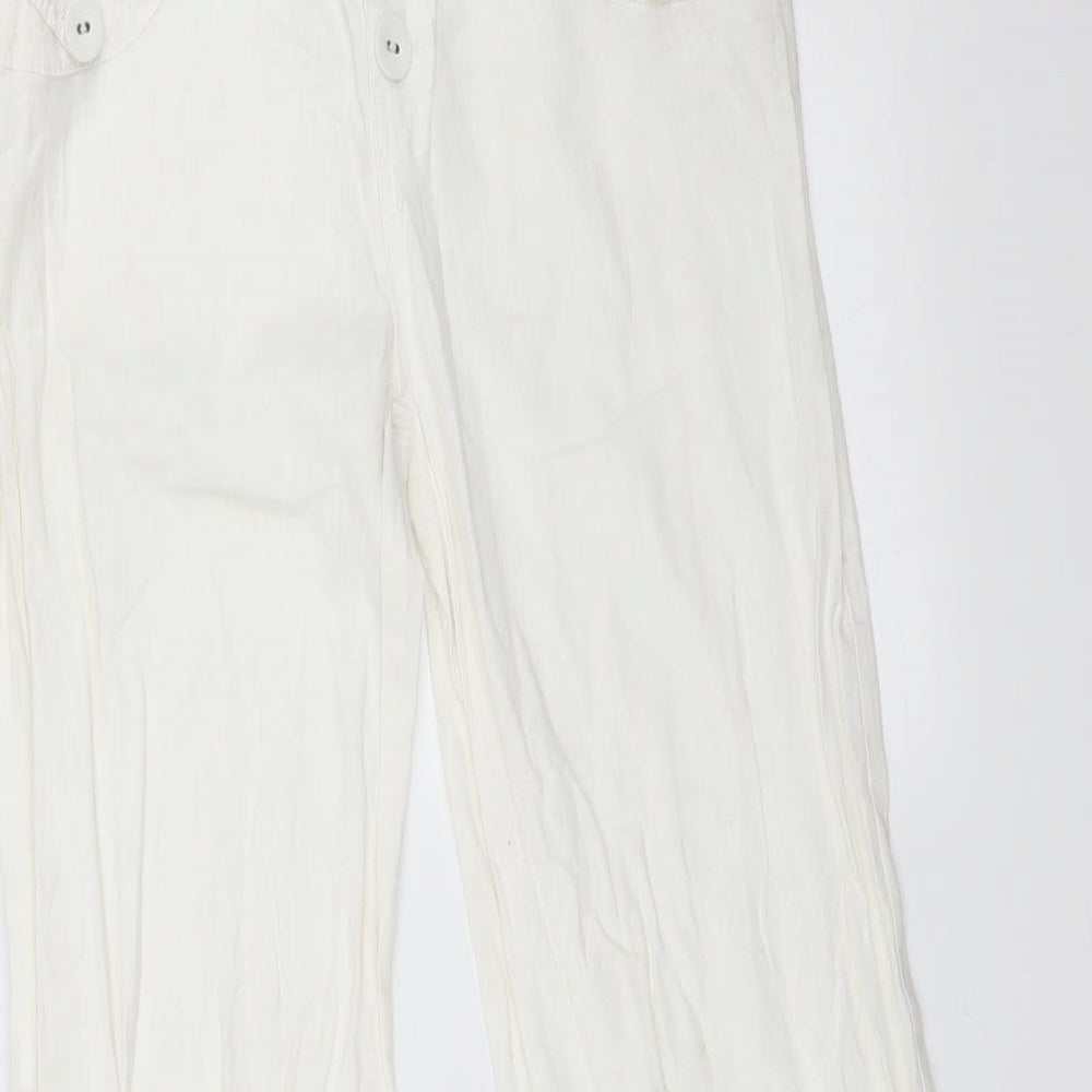 Miss Selfridge Womens White   Trousers  Size 6 L29 in