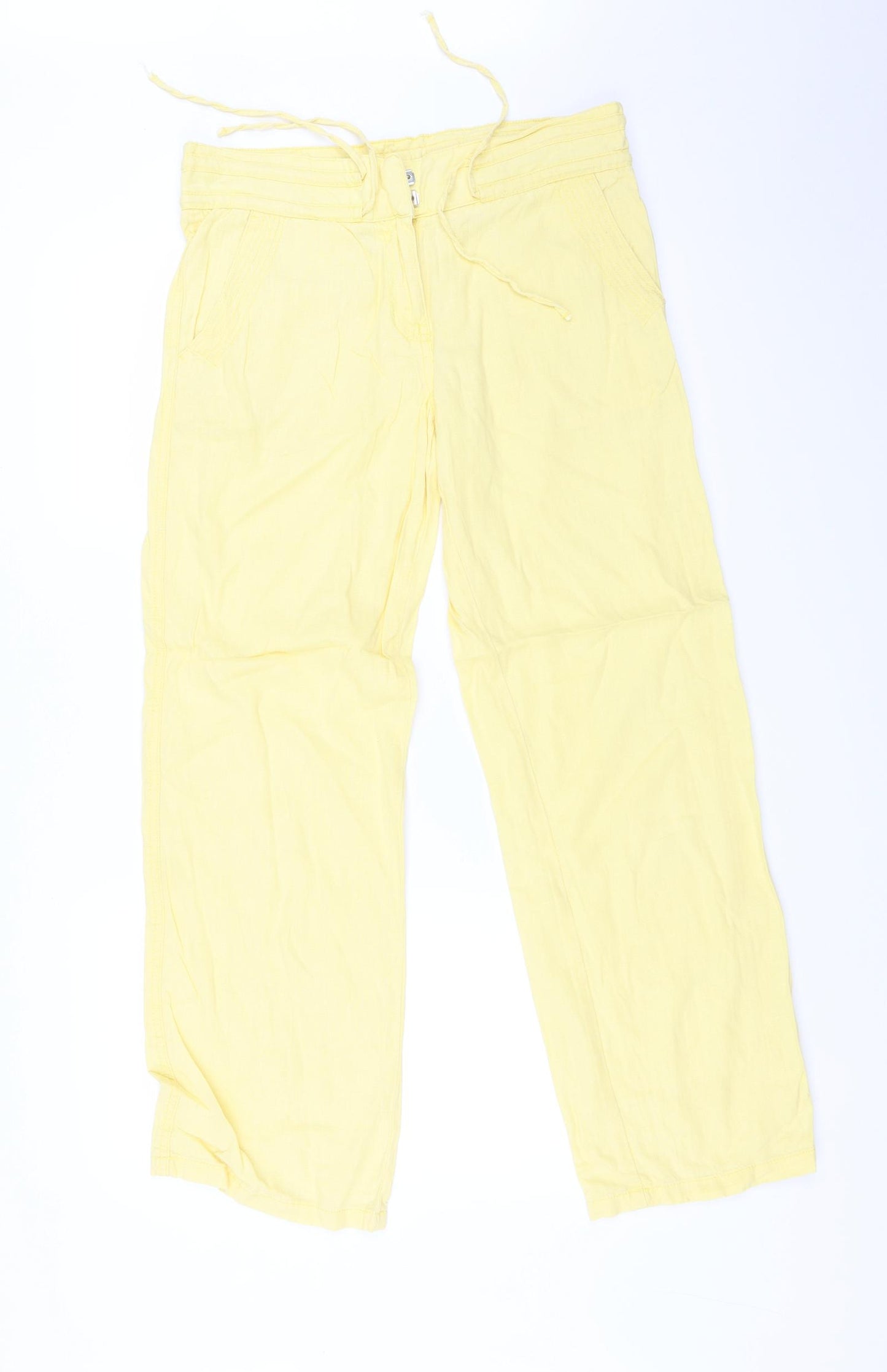 NEXT Womens Yellow   Trousers  Size 10 L28 in