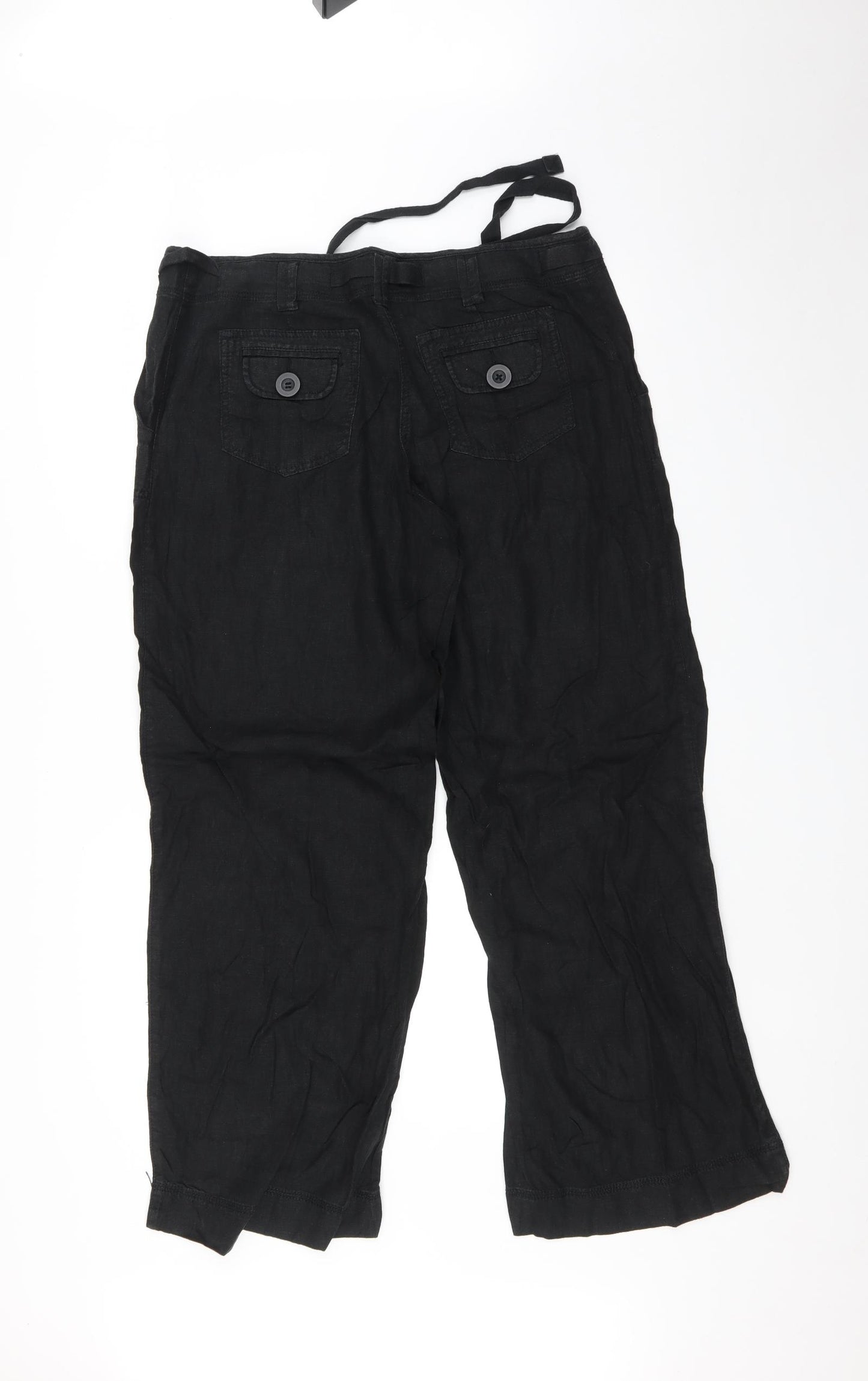 NEXT Womens Black   Trousers  Size 14 L28 in