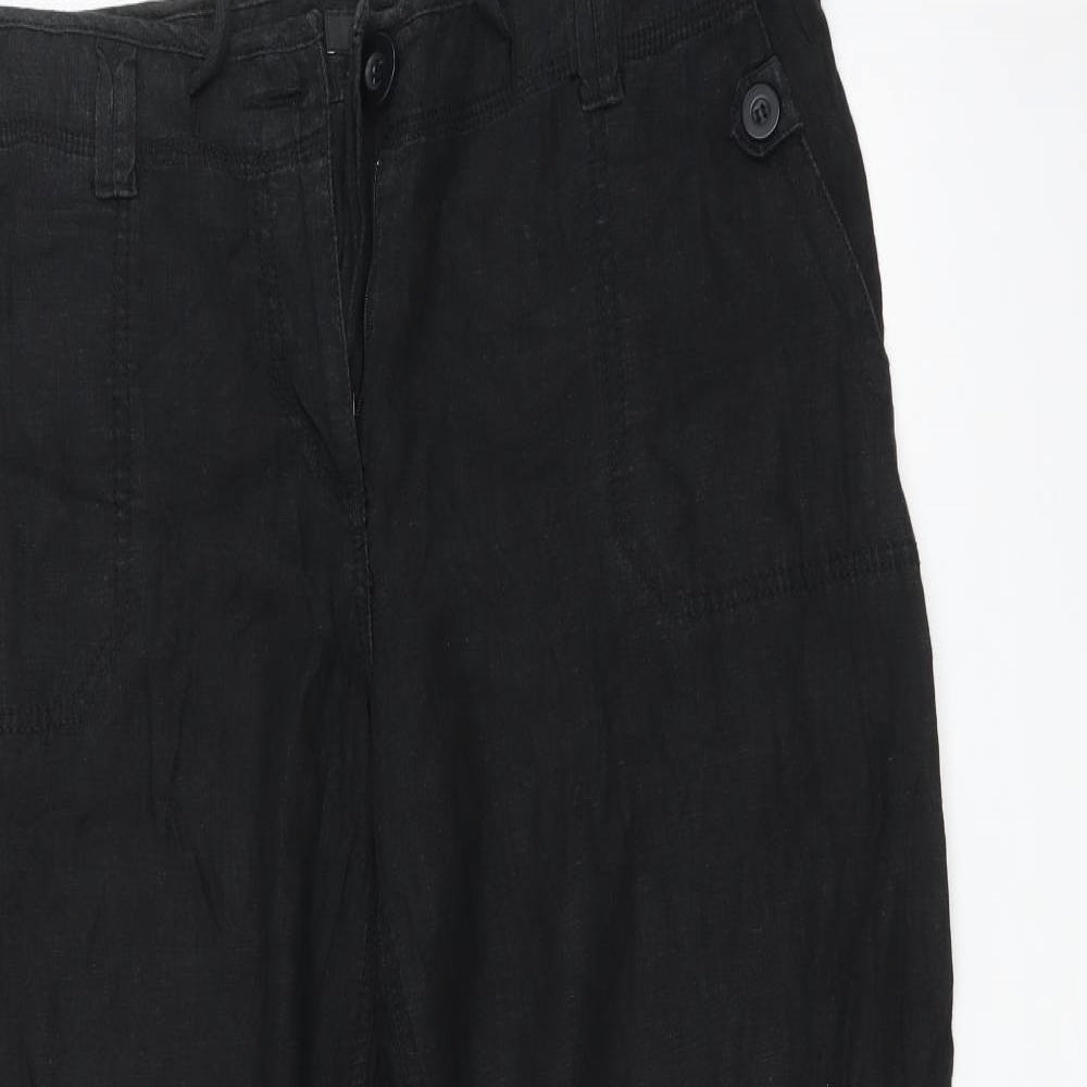 NEXT Womens Black   Trousers  Size 14 L28 in