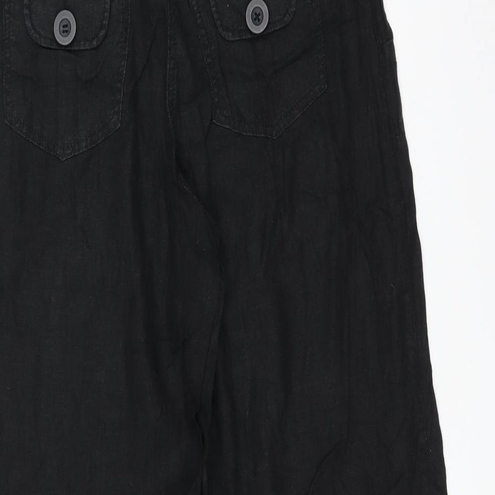 NEXT Womens Black   Trousers  Size 14 L28 in