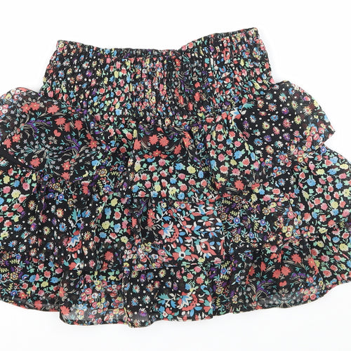 New Look Womens Multicoloured Floral  A-Line Skirt Size 8