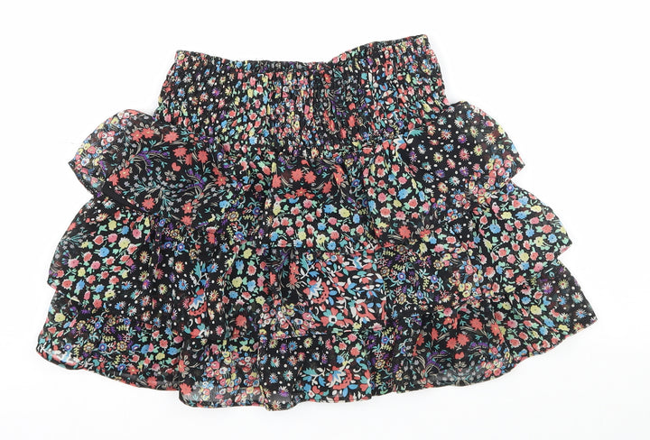 New Look Womens Multicoloured Floral A-Line Skirt Size 8