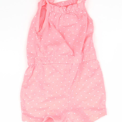 Primark Girls Pink Polka Dot  Romper One-Piece Size 3-6 Months