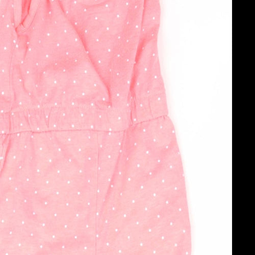 Primark Girls Pink Polka Dot  Romper One-Piece Size 3-6 Months