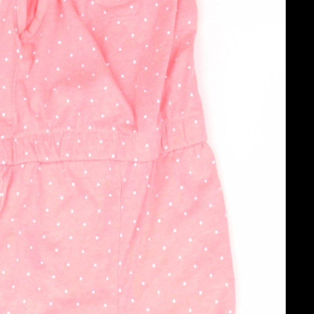 Primark Girls Pink Polka Dot  Romper One-Piece Size 3-6 Months