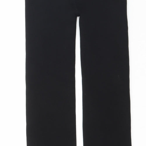 Preworn Womens Black  Fleece Cropped Leggings Size XS L24 in - Fleece lined