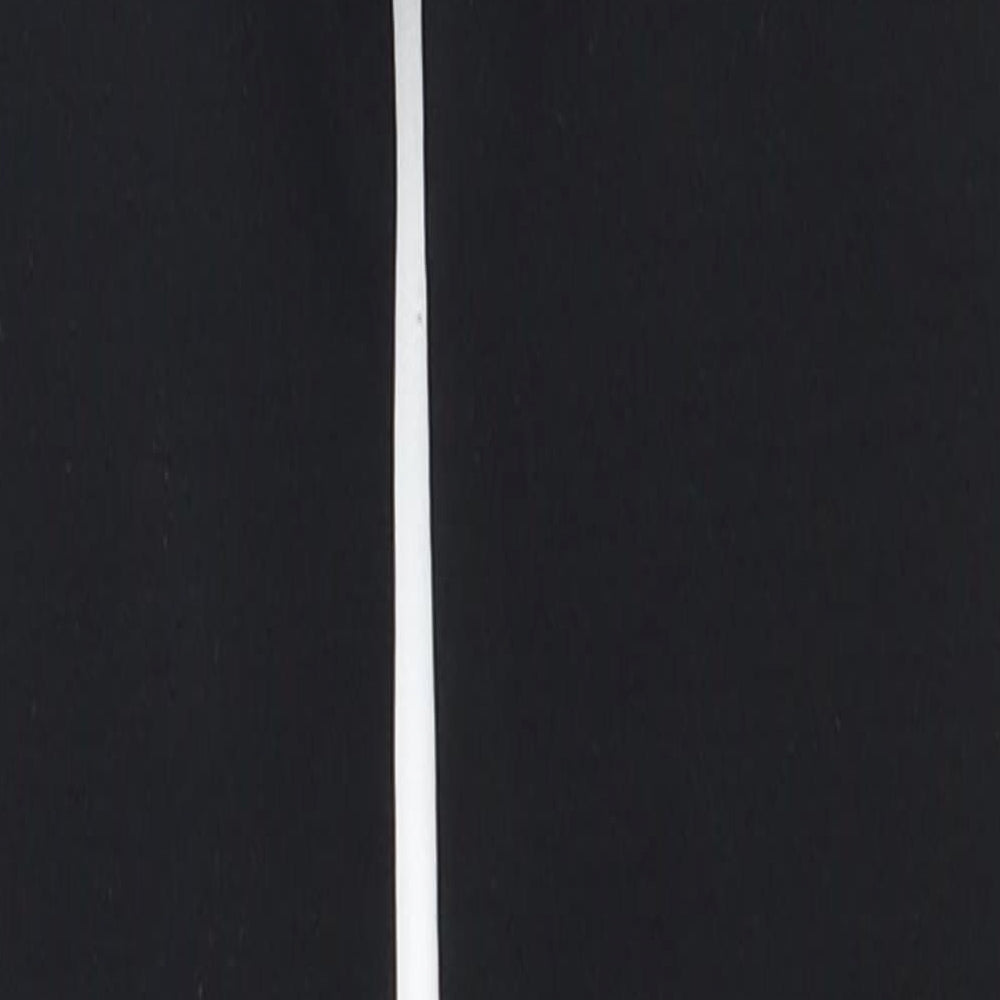 Preworn Womens Black  Fleece Cropped Leggings Size XS L24 in - Fleece lined