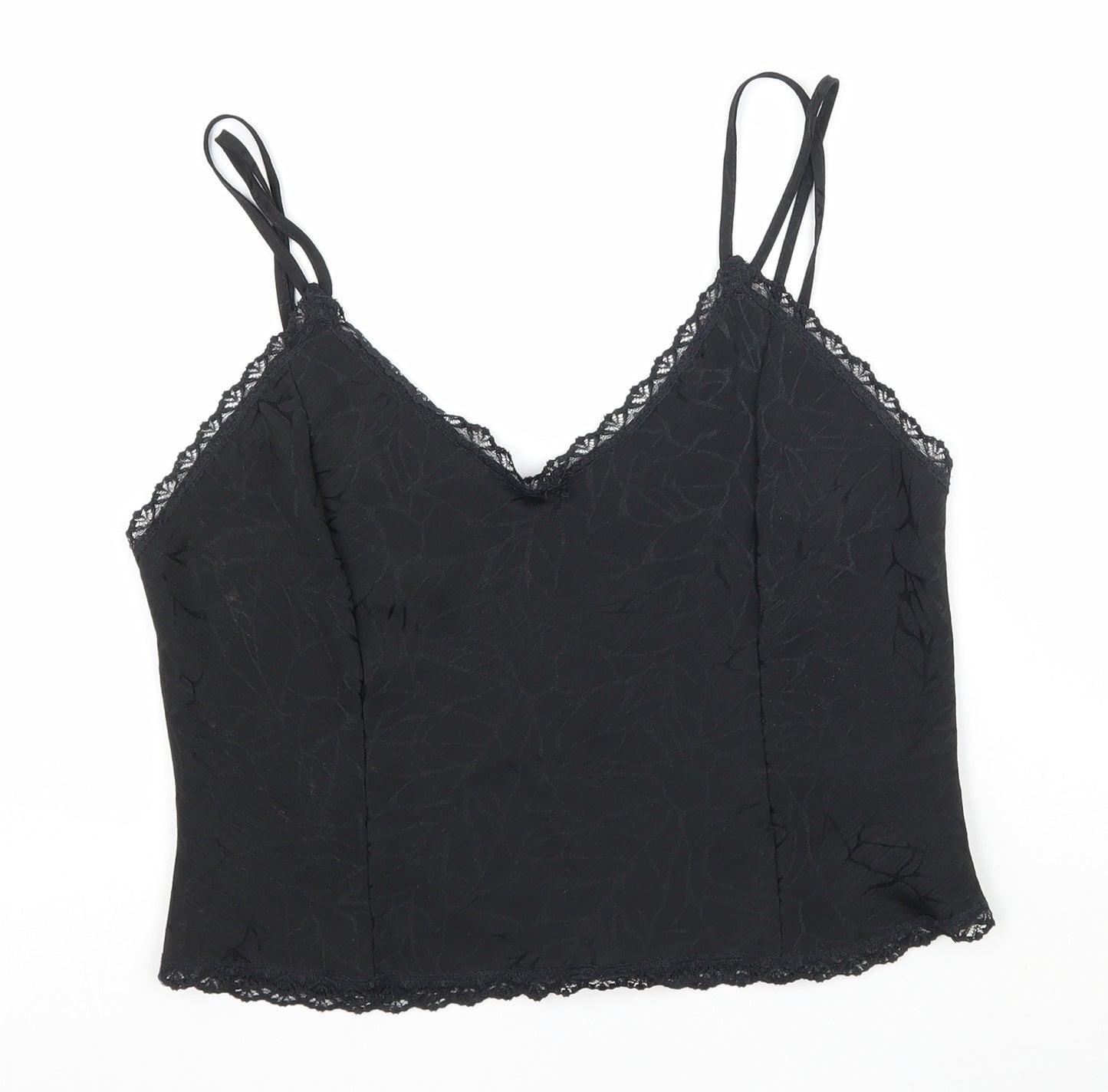 TESCO Womens Black   Camisole T-Shirt Size 12