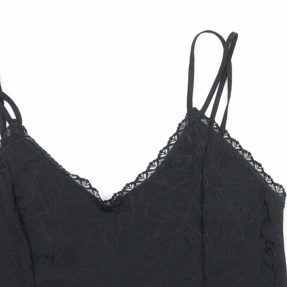 TESCO Womens Black   Camisole T-Shirt Size 12