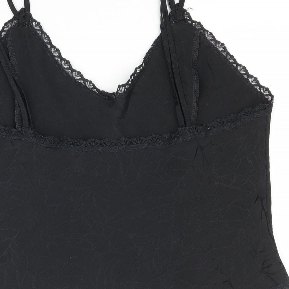 TESCO Womens Black   Camisole T-Shirt Size 12