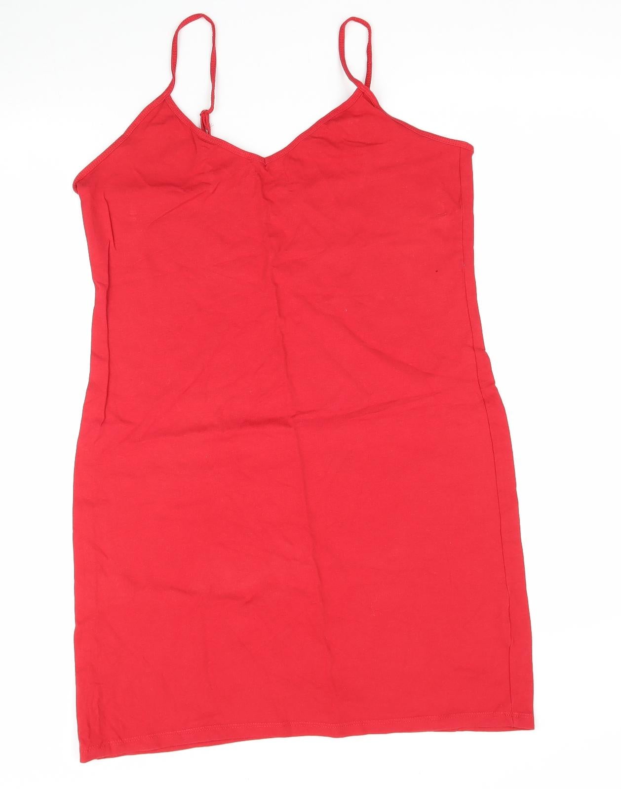 Primark Womens Red   Camisole T-Shirt Size L