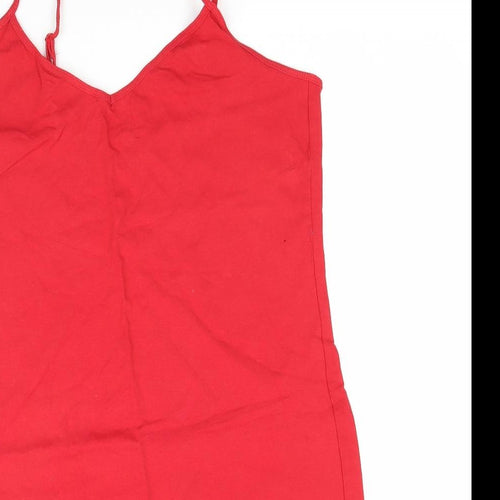 Primark Womens Red   Camisole T-Shirt Size L