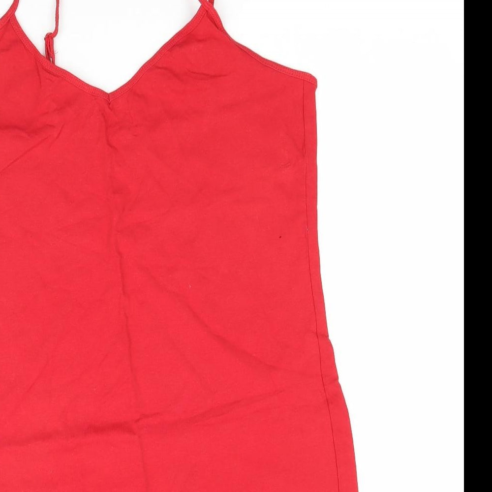 Primark Womens Red   Camisole T-Shirt Size L