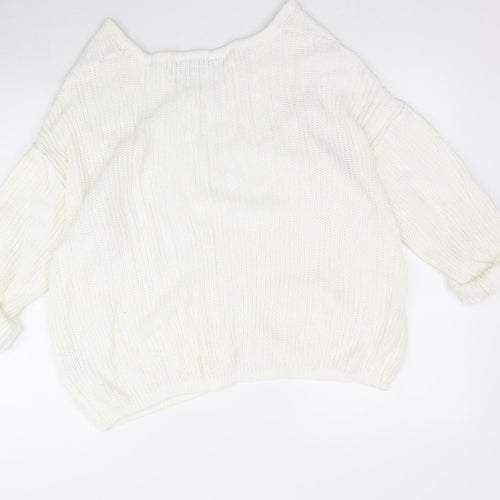 Select Womens Ivory  Knit Pullover Jumper Size 18