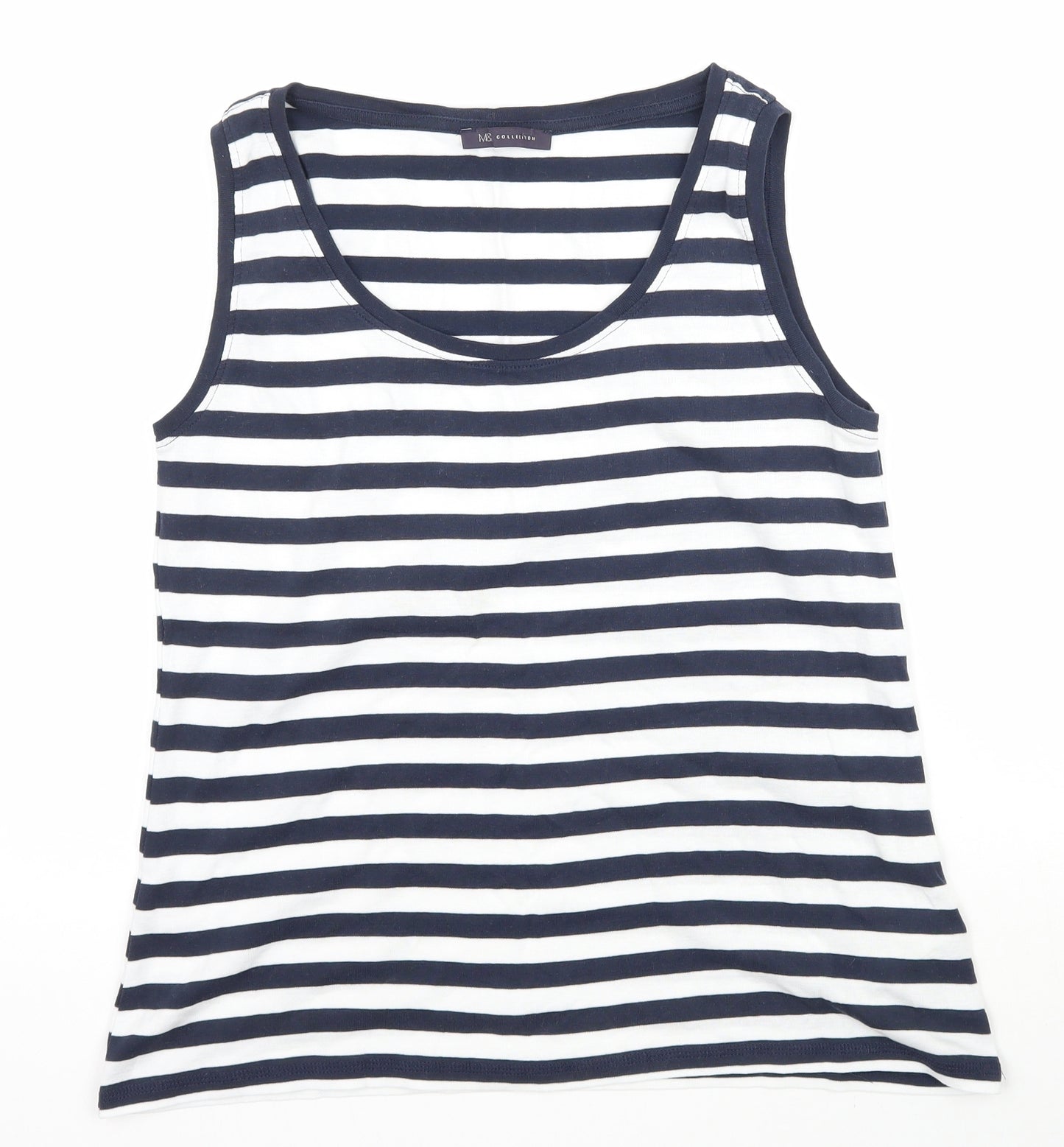 Marks and Spencer Womens Multicoloured Striped  Camisole Tank Size 14