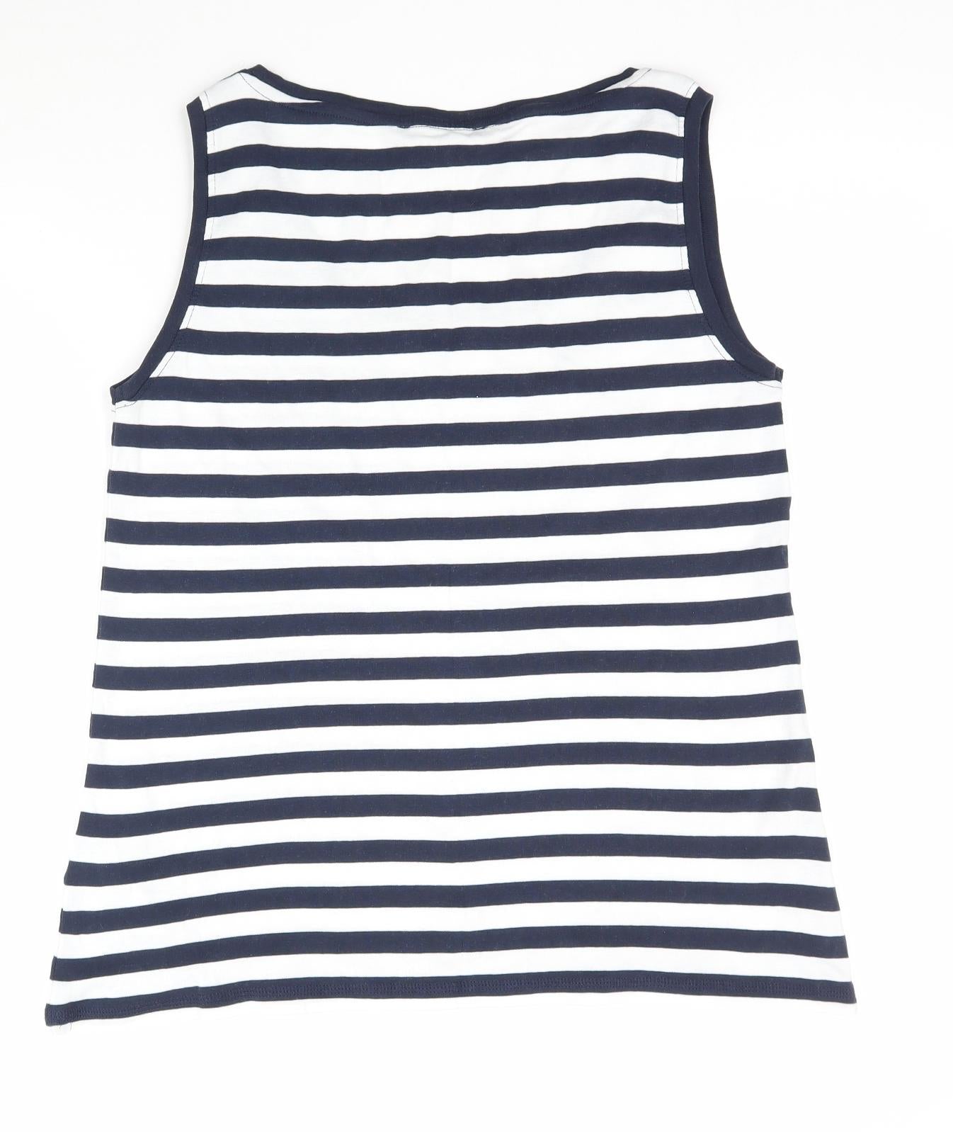 Marks and Spencer Womens Multicoloured Striped  Camisole Tank Size 14