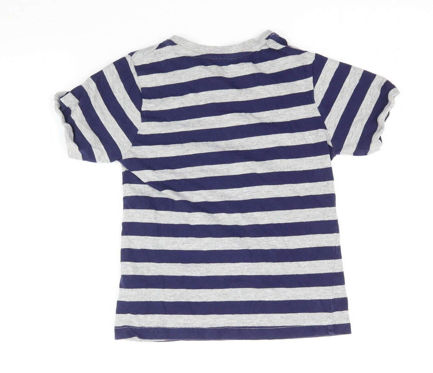 Hullabaloo Boys Multicoloured Striped  Basic T-Shirt Size 7-8 Years