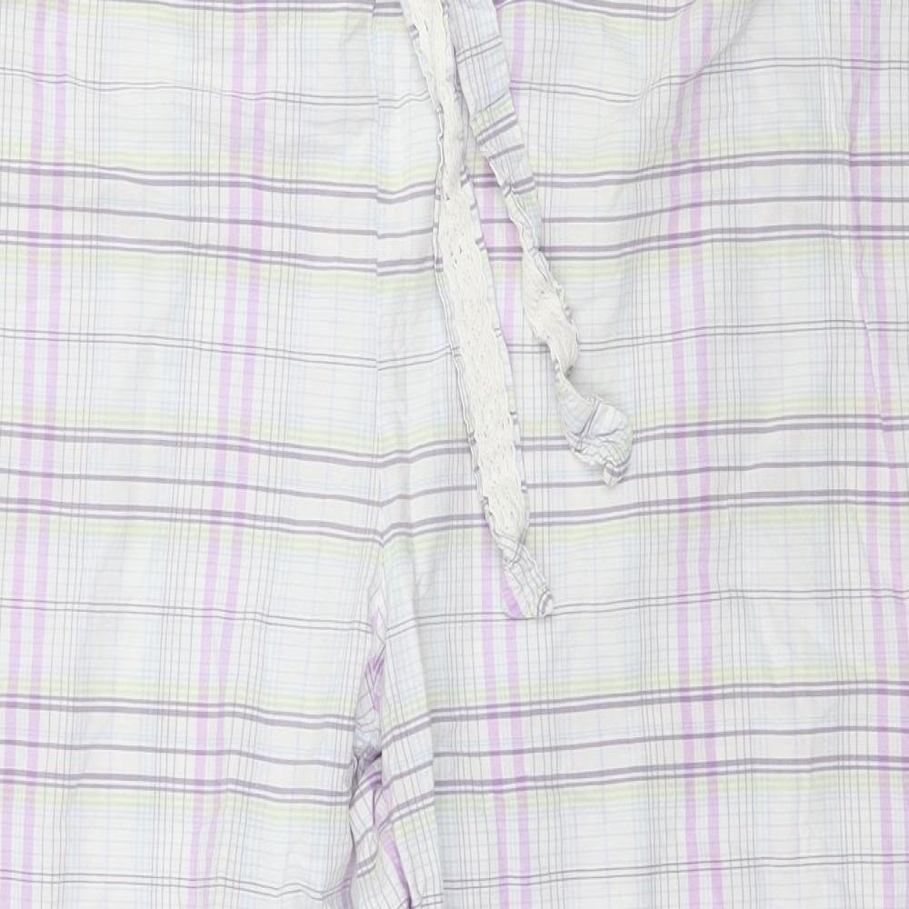 BHS Womens Multicoloured Plaid   Pyjama Pants Size 20  - Cropped