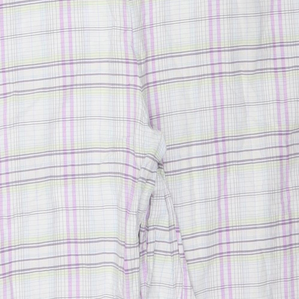 BHS Womens Multicoloured Plaid   Pyjama Pants Size 20  - Cropped