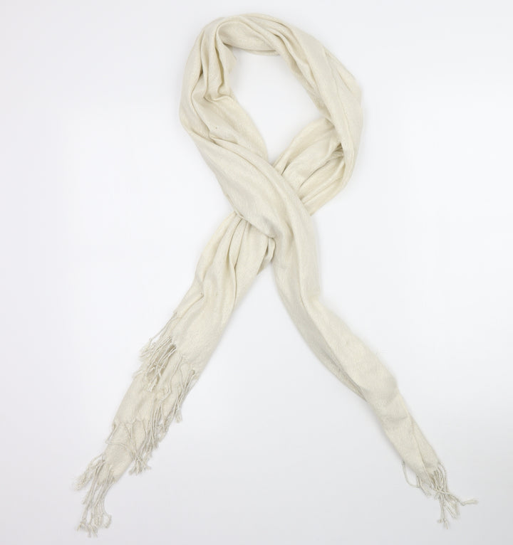 Preworn Womens Ivory    Scarf