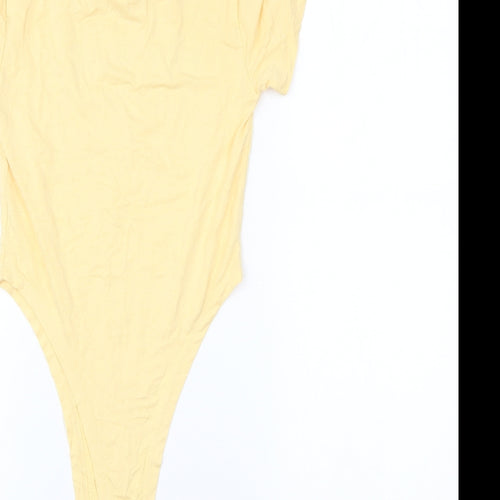 Select Womens Yellow   Bodysuit One-Piece Size S