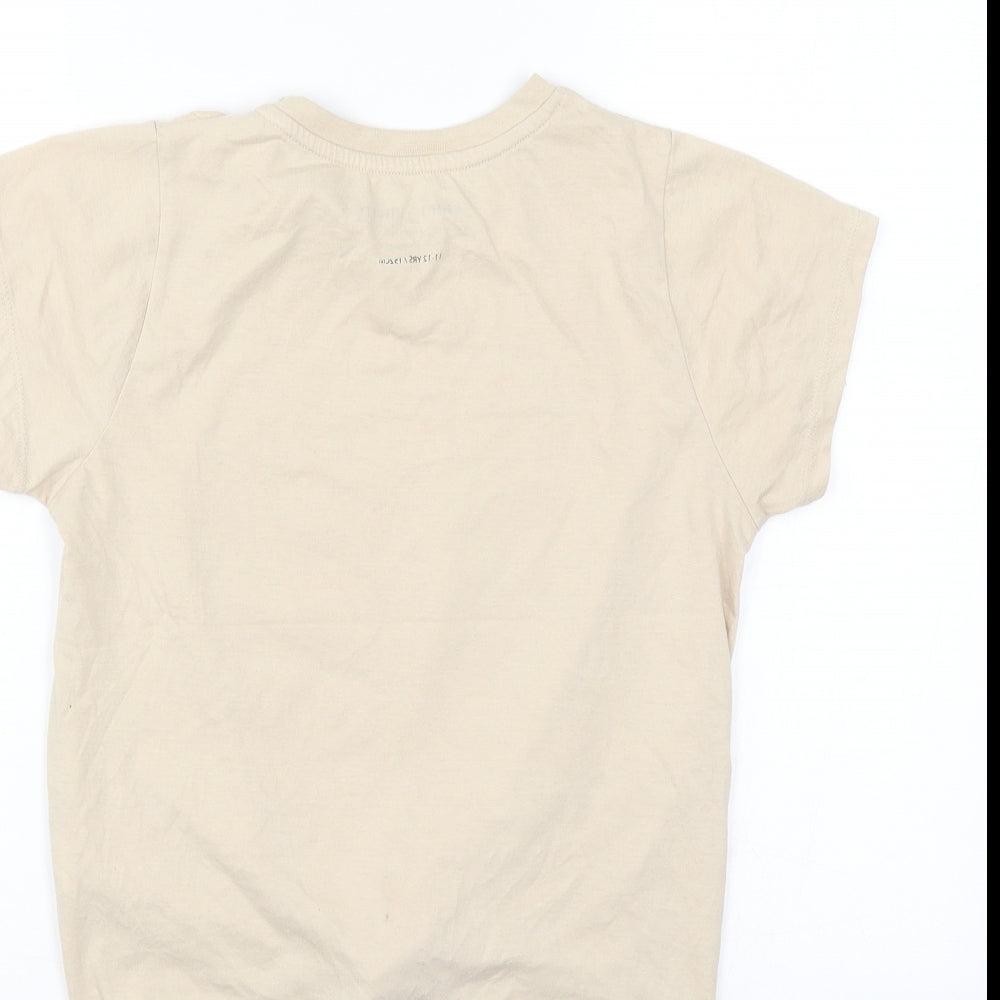 Ariana Grande Girls Beige   Basic T-Shirt Size 11-12 Years