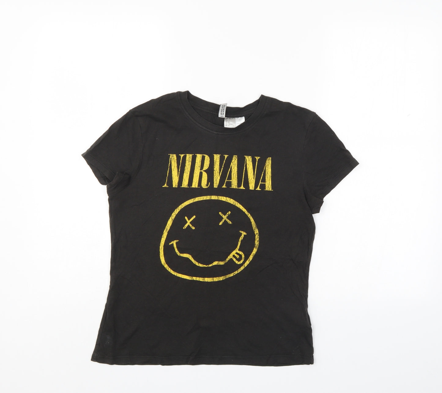Nirvana Womens Black   Basic T-Shirt Size M