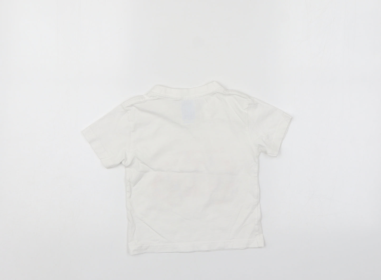 JHK Girls White   Basic T-Shirt Size 18-24 Months