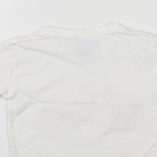 JHK Girls White   Basic T-Shirt Size 18-24 Months